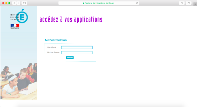 Le connecteur pour les personnels de l'académie