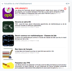 Journal du chef d'établissement.