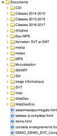 Accès aux documents personnels