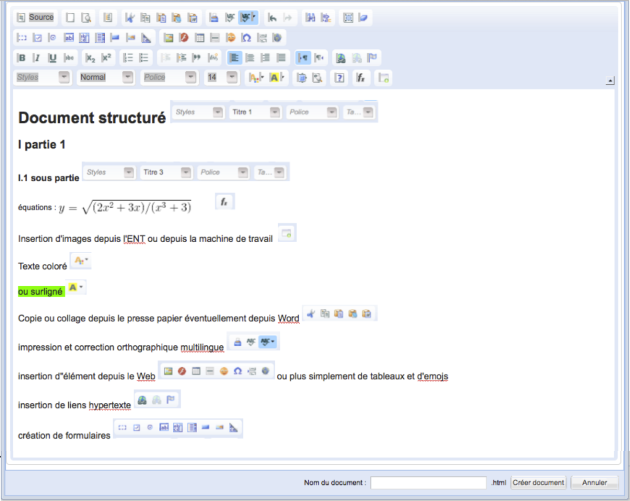 editeur riche