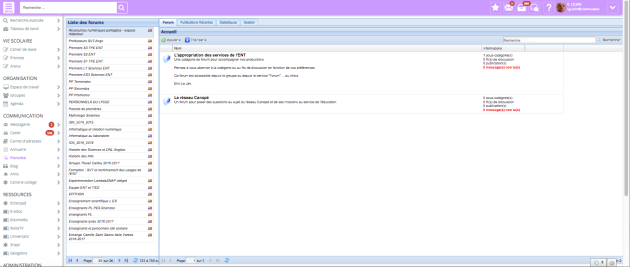Forum page de garde