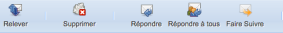 Menus de messagerie